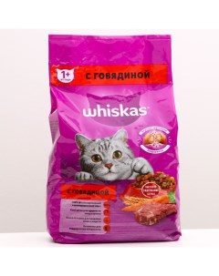 Сухой корм для кошек паштет с говядиной подушечки 1 9 кг Whiskas