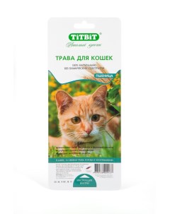 Лакомство для кошек Лакомый кусочек семена пшеница 50 г Titbit