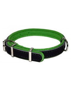 Ошейник для собак Фетр черный зеленый ширина 2 см длина 39 см Аркон