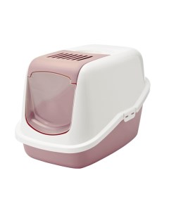 Туалет для кошек Nestor прямоугольный белый розовый 56х39х38 5 см Savic