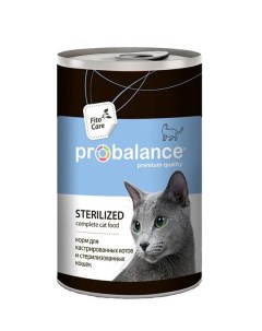 Консервы для кошек Sterilized курица для стерилизованных 12шт по 415г Probalance