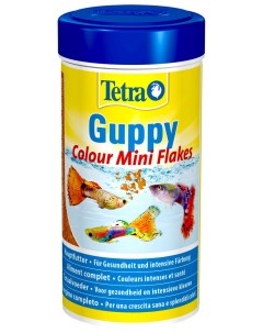 Корм для аквариумных рыбок Guppy Colour Mini Flakes хлопья 2 шт по 100 мл Tetra