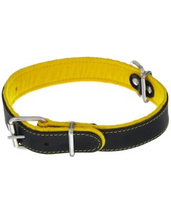 Ошейник для собак Фетр черный желтый ширина 2 5 длина 57 см Аркон