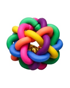 Игрушка резиновая для кошек Молекула микс цветов 4 см Пижон