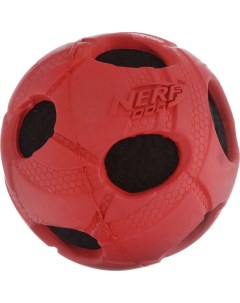 Апорт для собак Мяч с отверстиями цвет в ассортименте длина 7 5 см Nerf