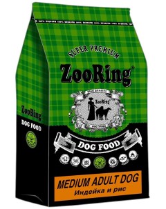 MEDIUM ADULT DOG для взрослых собак средних пород с индейкой и рисом Zooring
