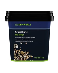Грунт для аквариума Riu Xingu природный 2 22 мм коричнево серый 2 5 кг Dennerle