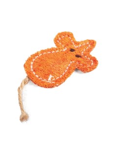 Игрушка для грызунов NATURAL Мышка люфа оранжевый 6 см Триол