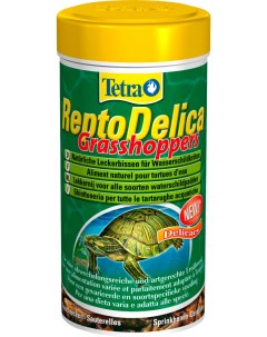 Корм для рептилий ReptoDelica Grasshoppers кузнечики 2 шт по 250 мл Tetra