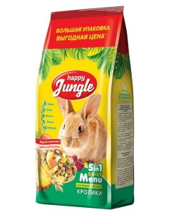 Сухой корм для кроликов 900 г Happy jungle