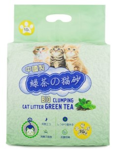 Комкующийся наполнитель соевый зеленый чай 10 л Hakase arekkusu