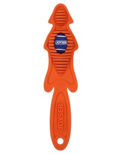 Игрушка для собак Маленькая шкура лисы из резины c мячом пищалкой S M оранжевая 38 см Joyser