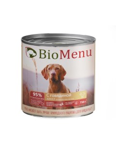Консервы для собак говядина 750г Biomenu