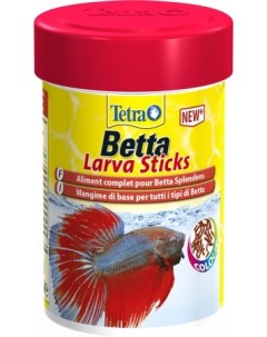 Корм для петушков и других лабиринтовых рыб Betta LarvaSticks мотыль 100 мл Tetra