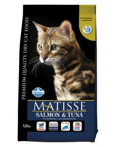 Сухой корм для кошек Matisse лосось и тунец 1 5кг Farmina