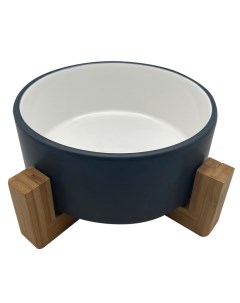 Одинарная миска для кошек и собак Bamboo Bowl керамика белый 0 82 л Foxie