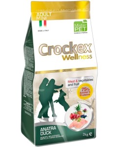 Сухой корм для собак Wellness Adult Mini утка рис 2кг Crockex