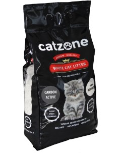Комкующийся наполнитель для кошек Active Carbon бентонитовый 5 кг 6 л Catzone