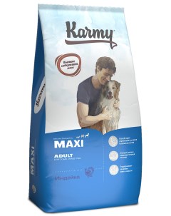 Сухой корм для собак Adult Dog Maxi крупных пород с индейкой 14 кг Karmy