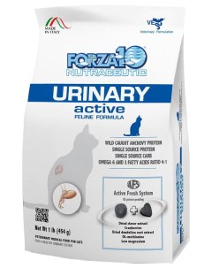 Сухой корм для кошек Activ Line Urinary при МКБ рыба 0 454кг Forza10