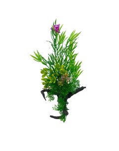Искусственное аквариумное растение с корягой 00112881 12х22 см Ripoma