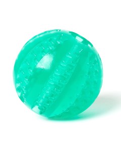 Жевательная игрушка мяч для собак Чистые клыки 7 см лазурный Играй гуляй