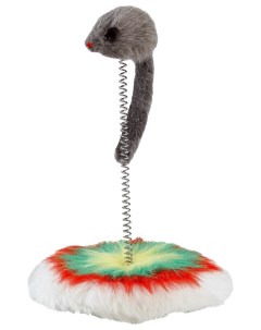 Дразнилка для кошек Мышь на пружинке в ассортименте 27 см Ferplast