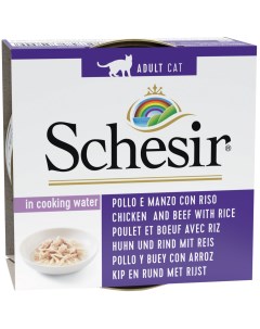 Консервы для кошек Double Taste line рис говядина цыпленок 85г Schesir