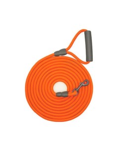 Поводок тросовый для собак 10 м 10 мм оранжевый Bentfores