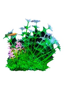 Искусственное аквариумное растение Кустик 00112937 8х5х14 см Ripoma