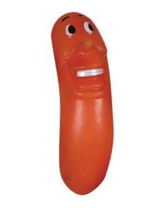Жевательная игрушка для собак Сосиска оранжевый 11 см Зооник