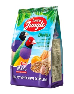 Сухой корм для экзотических птиц 500 г Happy jungle
