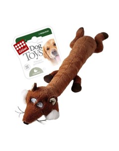 Мягкая игрушка для собак Лиса с большой и малой пищалкой 62 см Gigwi