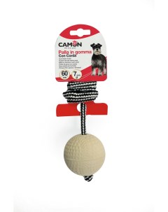 Мяч бейсбольный для собак на веревке 7см Camon