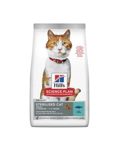 Сухой корм для кошек Science Plan Sterilised Adult тунец 1 5 кг Hill`s