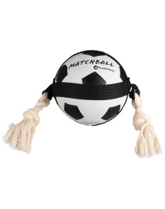 Игрушка для собак Мяч футбольный с канатом 12 5 см Flamingo