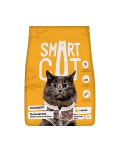 Сухой корм для кошек курица 0 4кг Smart cat