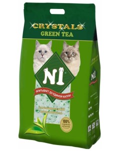 Впитывающий наполнитель Crystals Green Tea силикагелевый 12 5 л N1