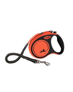 Поводок рулетка Xtreme tape S 5м до 20кг черный оранжевый Flexi