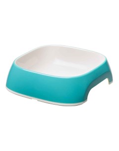 Одинарная миска для кошек и собак пластик резина голубой 0 2 л Ferplast