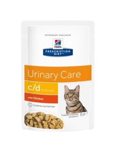 Консервы для кошек Prescription Diet c d Urinary Care курица 12шт по 85г Hill`s