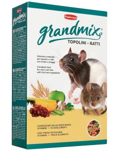 Сухой корм для мышей и крыс Grandmix criceti 1 кг Padovan