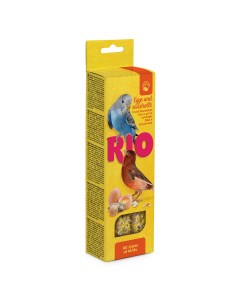 Лакомство для всех видов птиц Палочки с яйцом и ракушечником 2х40 г Rio
