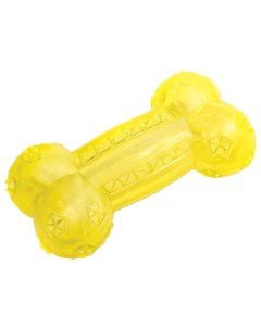 Апорт жевательная игрушка для собак ТРИОЛ Косточка желтый 14 4 см Триол
