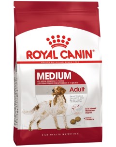 Сухой корм для собак Adult Medium рис птица свинина 15кг Royal canin