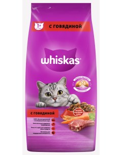 Сухой корм для кошек Вкусные подушечки с нежным паштетом говядина 5кг Whiskas