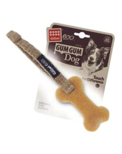 Жевательная игрушка для собак Маленькая кость бежевый серый черный длина 8 см Gigwi