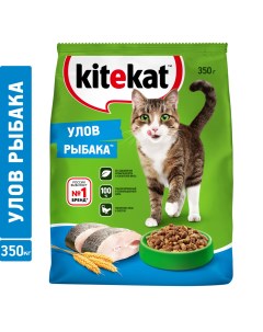 Сухой корм для кошек улов рыбака 0 35кг Kitekat