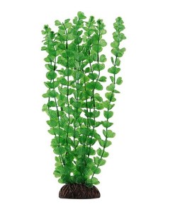 Искусственное растение для аквариума бакопа зеленая 30 cм пластик керамика 30см Laguna