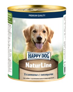 Консервы для собак Natur Line Телятина с овощами 0 97г Happy dog